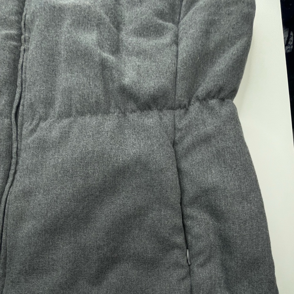 Coldwater Creek Mens Charcoal Gray Knit Collar Puffer Vest XL - Picture 7 of 12